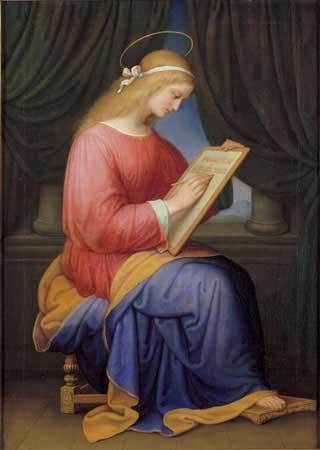 Marie Ellenrieder Mary Writing the Magnificat oil painting image
